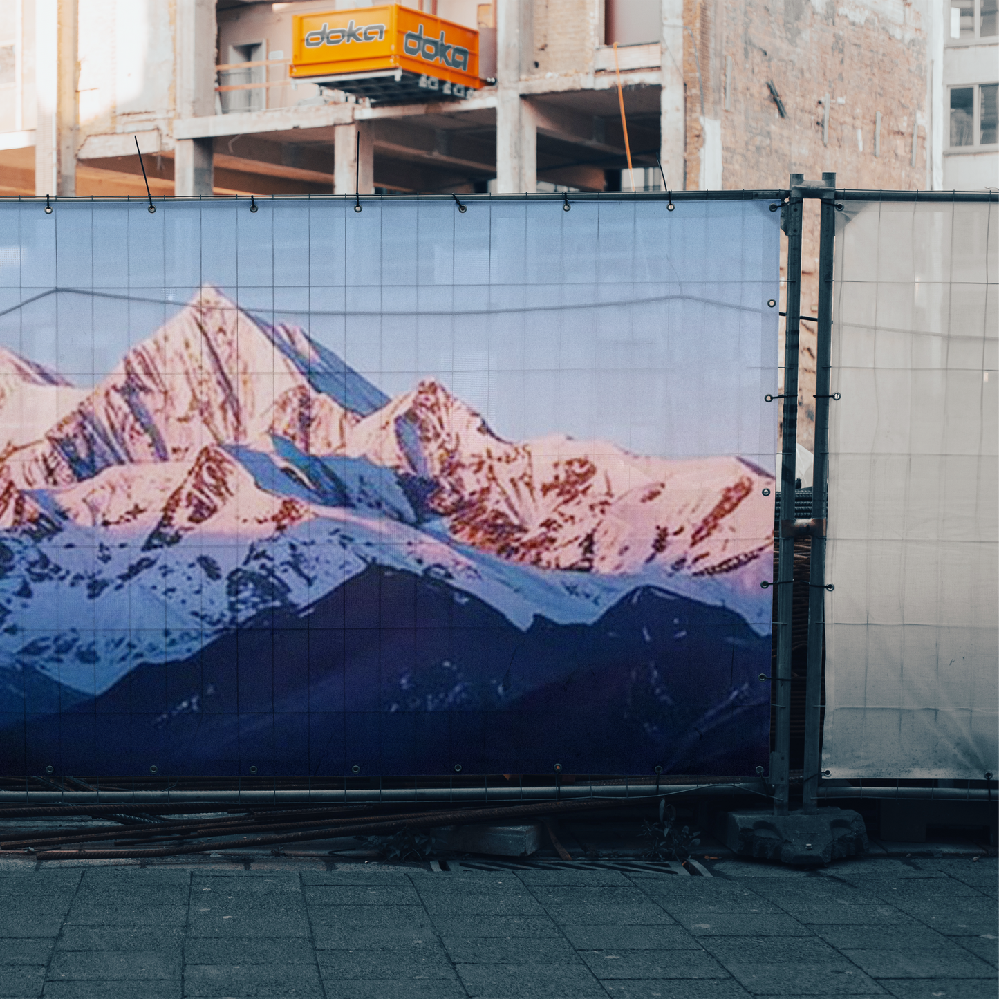 Toile de clôture de chantier