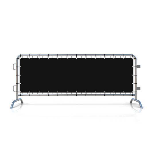 Crowd control barrier cloth